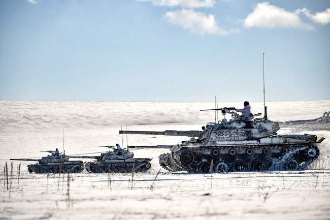 Kış 2019 Tatbikatı'nda yerli silahlardan hedefe tam isabet
